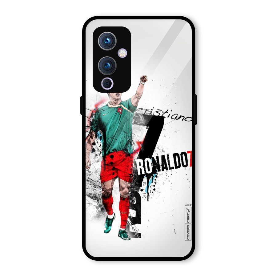 Ronaldo In Portugal Jersey Glass Back Case for OnePlus 9