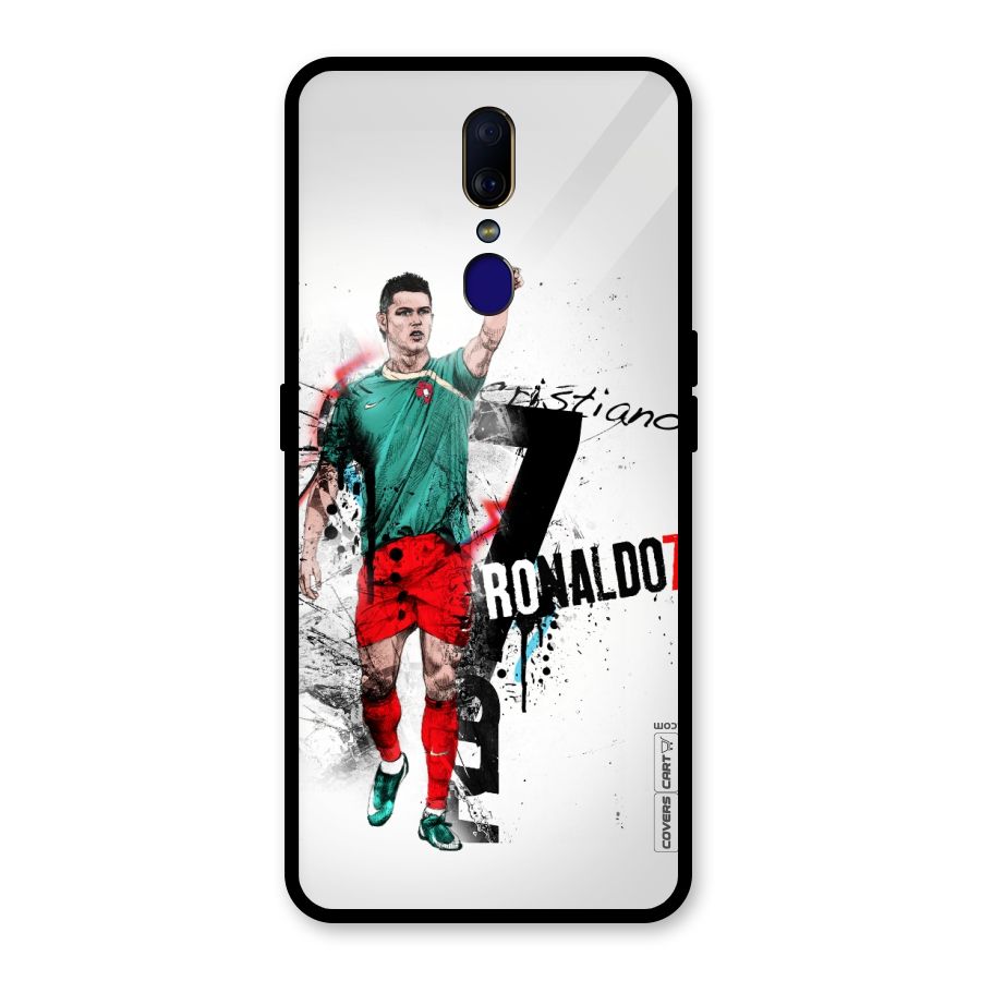 Ronaldo In Portugal Jersey Glass Back Case for Oppo F11