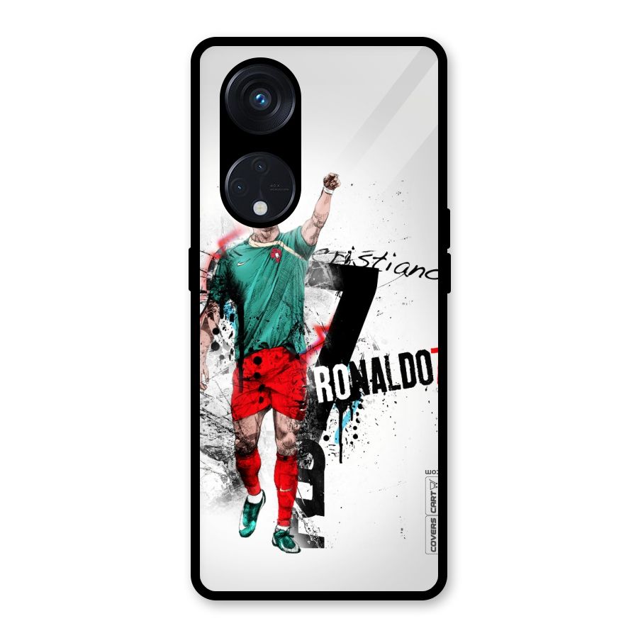 Ronaldo In Portugal Jersey Glass Back Case for Reno8 T 5G