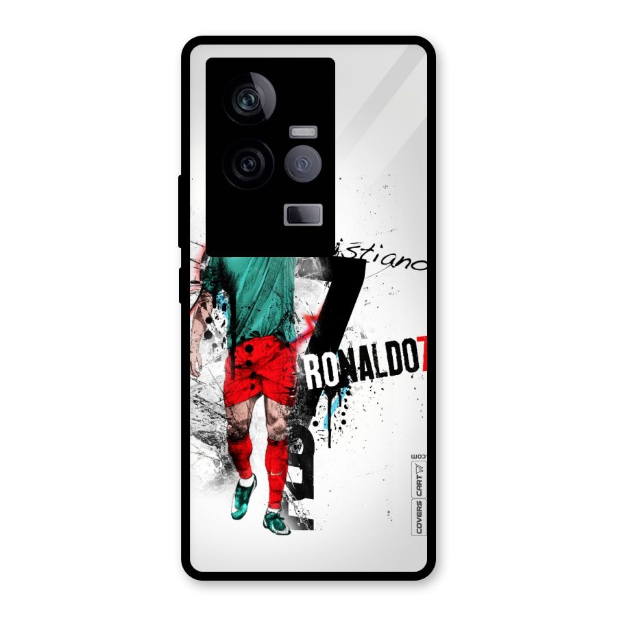 Ronaldo In Portugal Jersey Glass Back Case for Vivo iQOO 11 5G