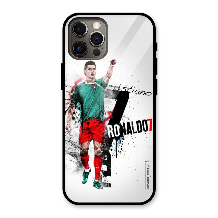 Ronaldo In Portugal Jersey Glass Back Case for iPhone 12 Pro