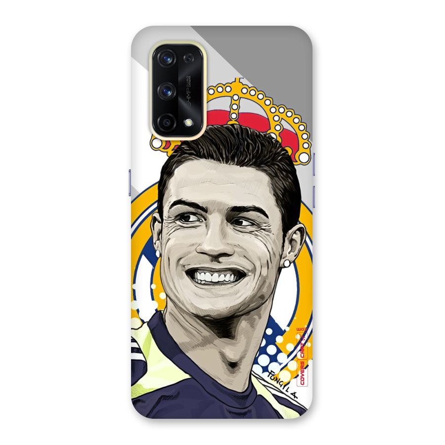 Ronaldo Madrid King Glass Back Case for Realme X7 Pro