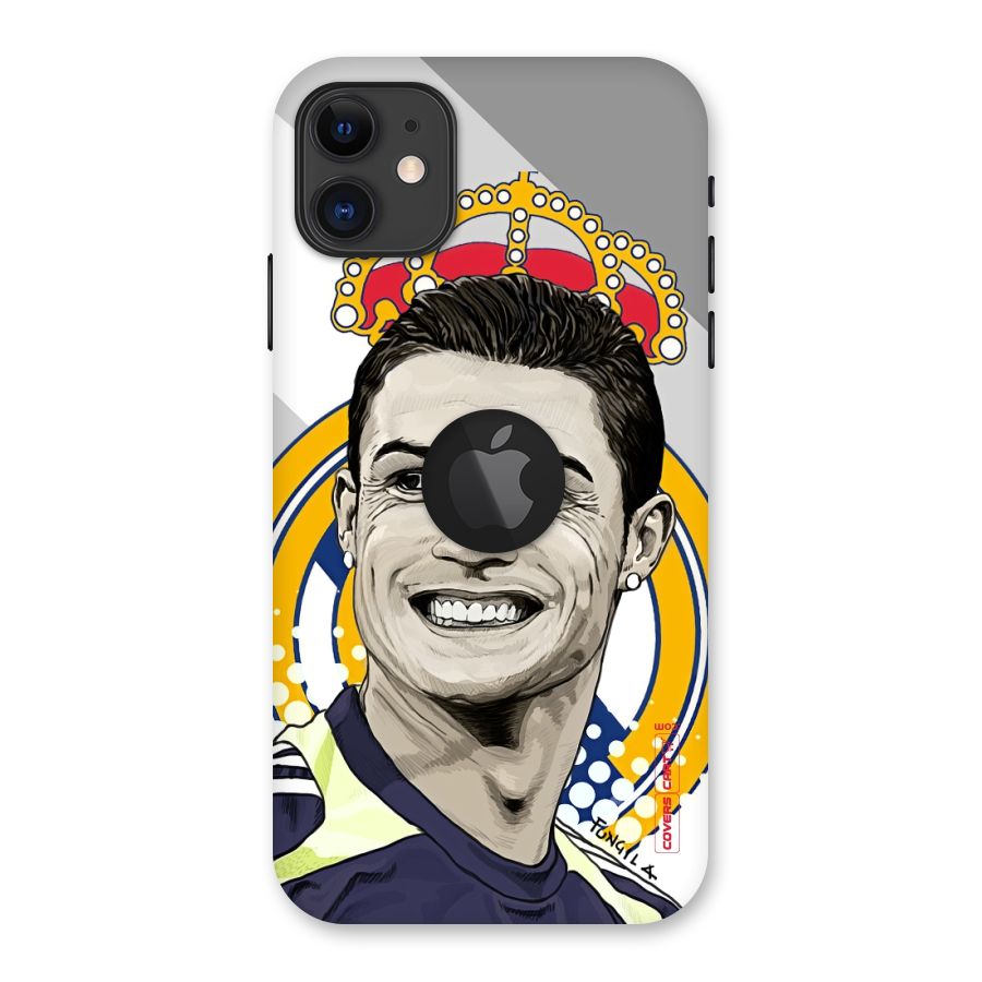 Ronaldo Madrid King Back Case for iPhone 11 Logo Cut