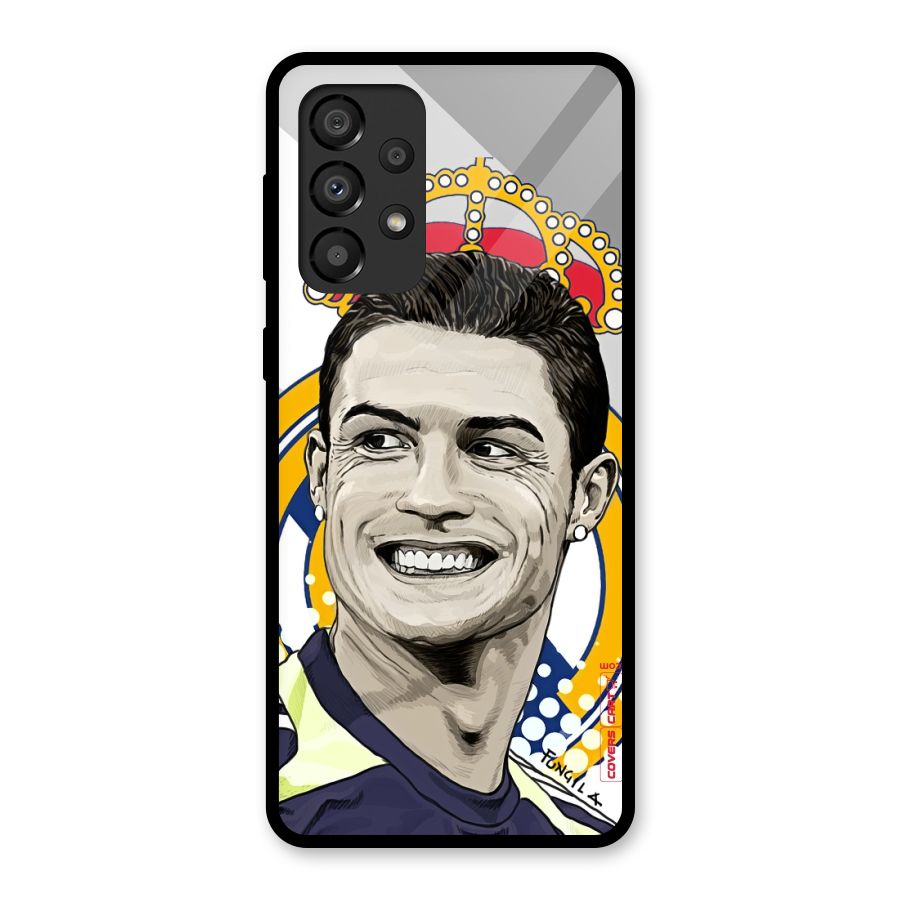 Ronaldo Madrid King Glass Back Case for Galaxy A33 5G