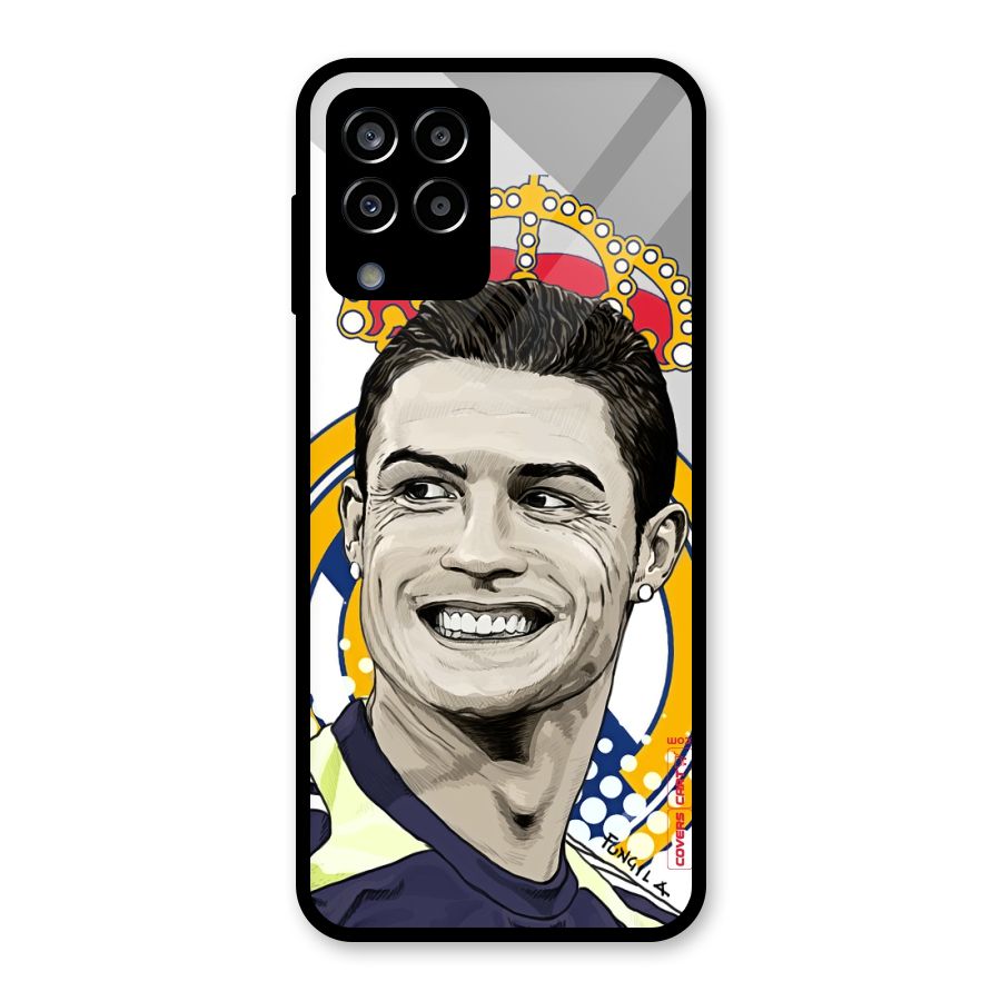 Ronaldo Madrid King Glass Back Case for Galaxy M33