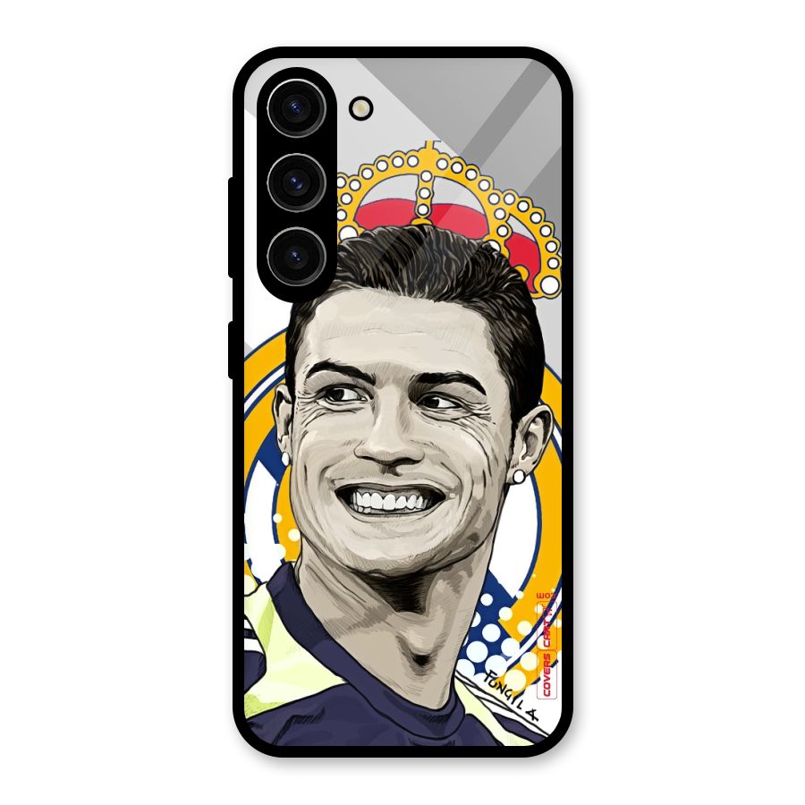 Ronaldo Madrid King Glass Back Case for Galaxy S23