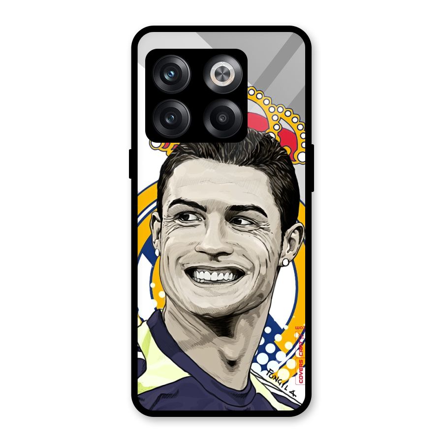 Ronaldo Madrid King Glass Back Case for OnePlus 10T