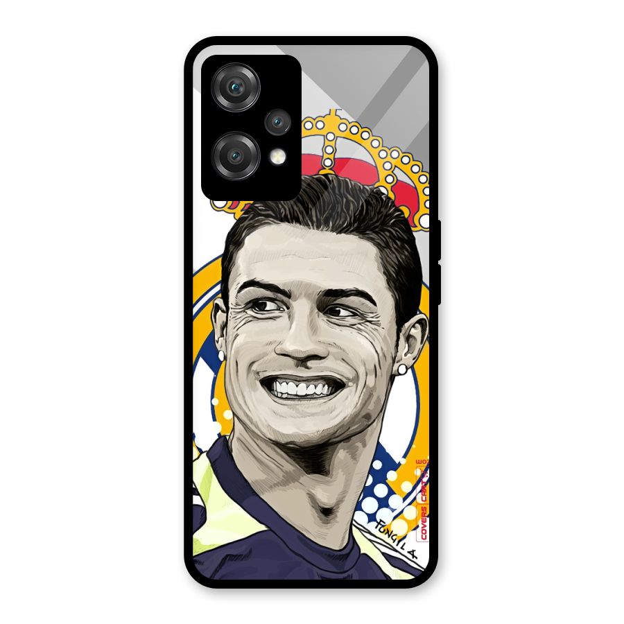 Ronaldo Madrid King Glass Back Case for OnePlus Nord CE 2 Lite 5G