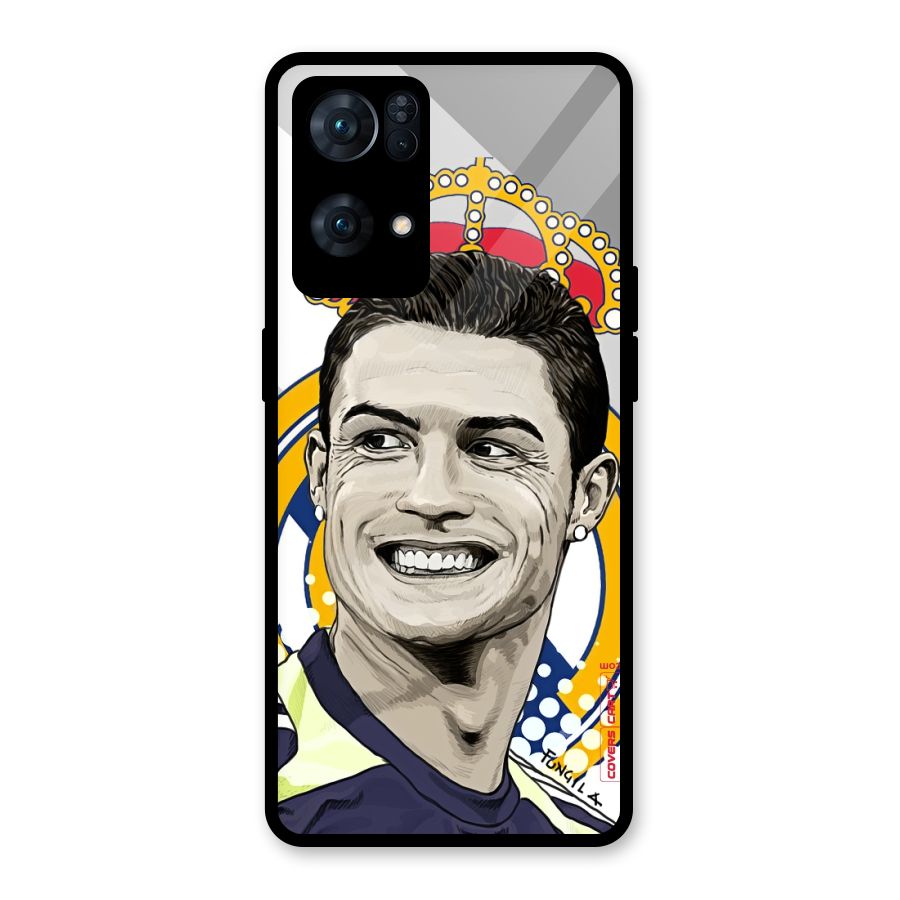 Ronaldo Madrid King Glass Back Case for Oppo Reno7 Pro 5G