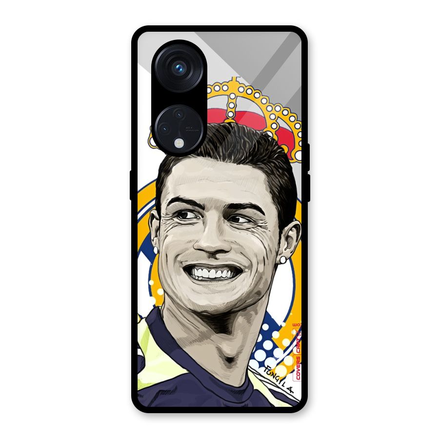 Ronaldo Madrid King Glass Back Case for Reno8 T 5G