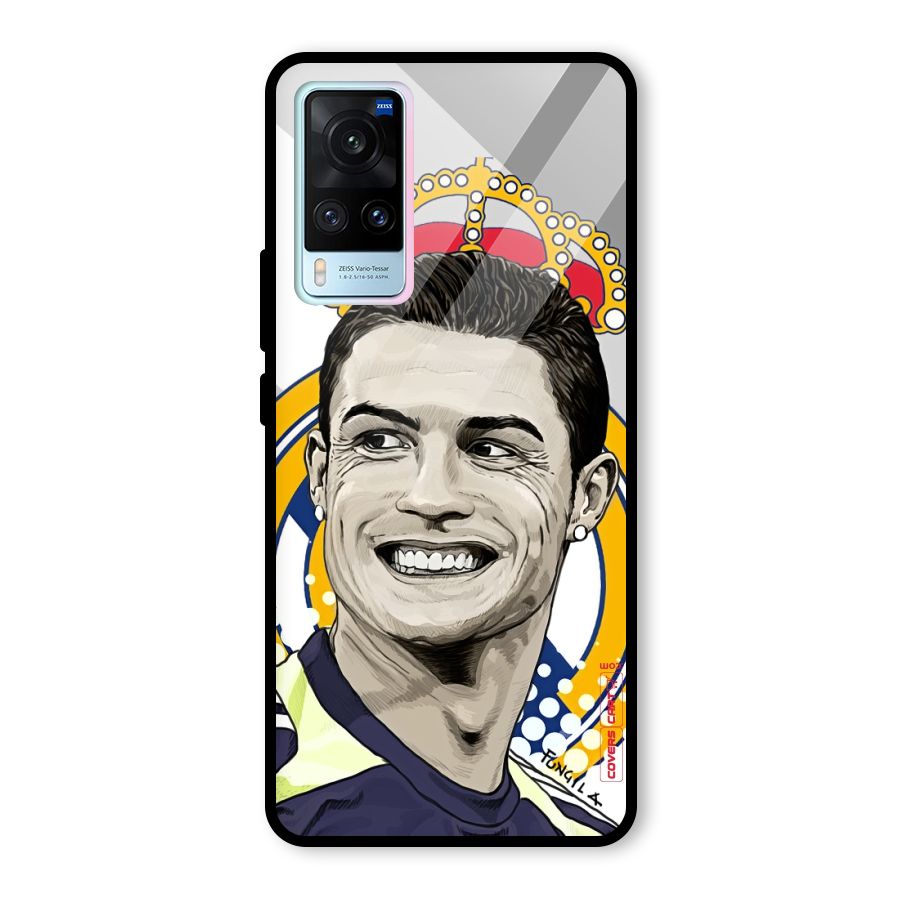Ronaldo Madrid King Glass Back Case for Vivo X60