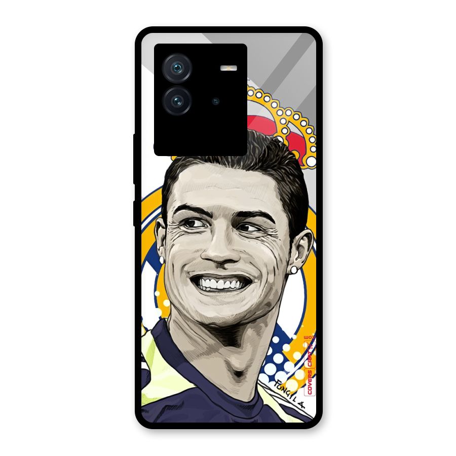 Ronaldo Madrid King Glass Back Case for Vivo iQOO Neo 6 5G