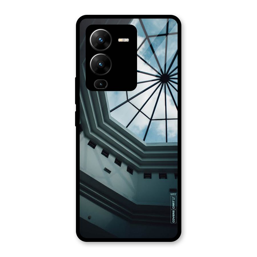 Rooftop Perspective Glass Back Case for Vivo V25 Pro