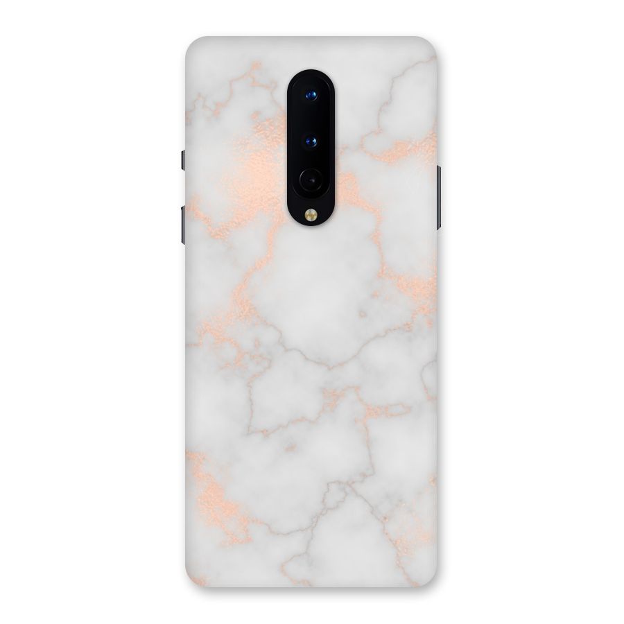 RoseGold Marble Back Case for OnePlus 8