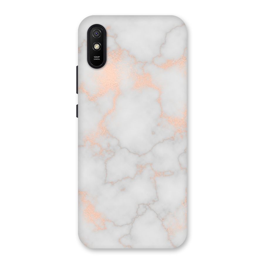RoseGold Marble Back Case for Redmi 9A