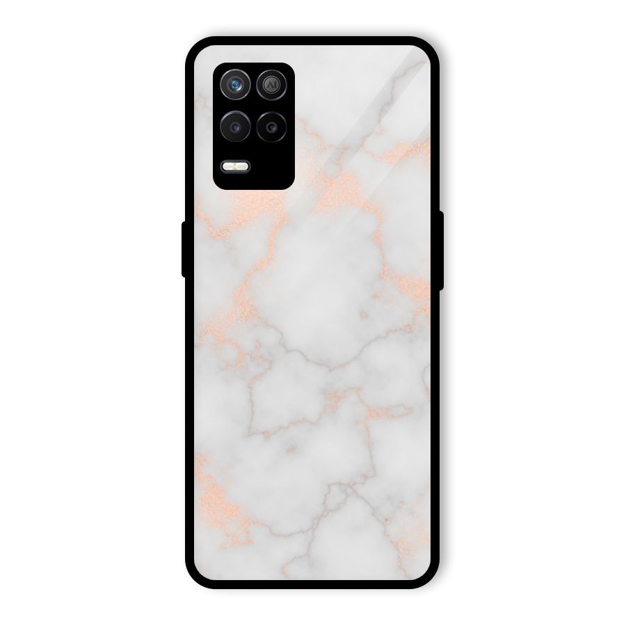 RoseGold Marble Glass Back Case for Realme 9 5G