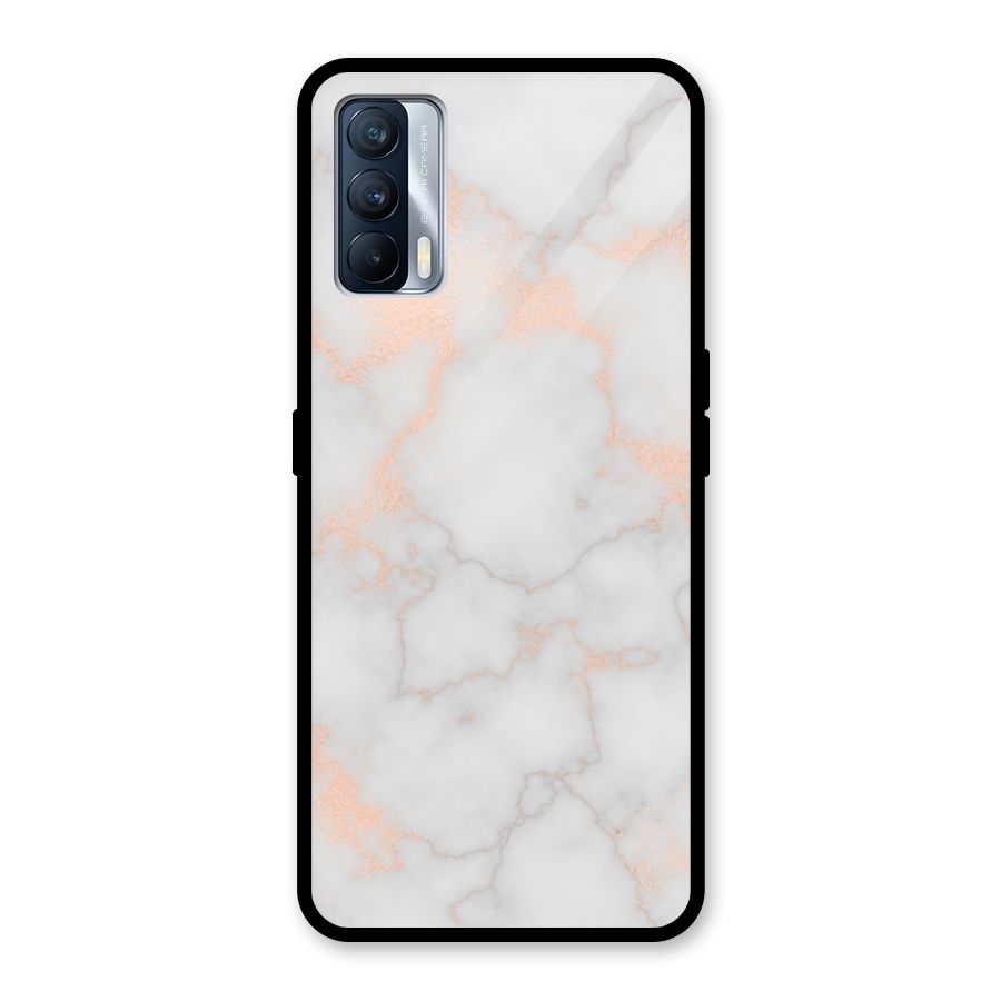 RoseGold Marble Glass Back Case for Realme X7