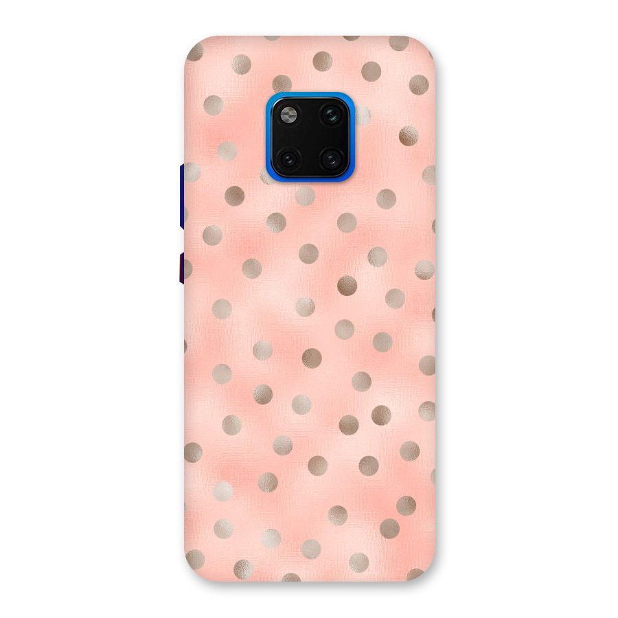 RoseGold Polka Dots Back Case for Huawei Mate 20 Pro