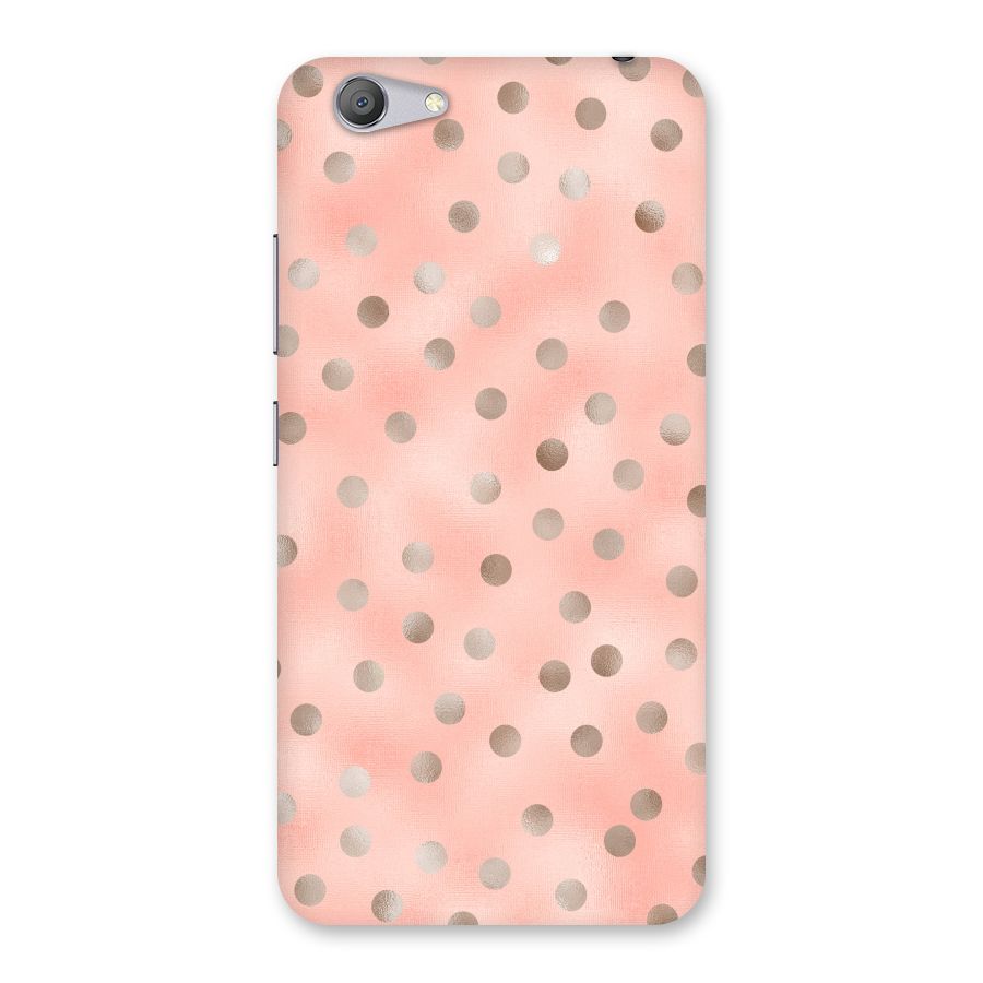 RoseGold Polka Dots Back Case for Vivo Y53