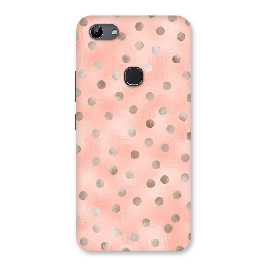 RoseGold Polka Dots Back Case for Vivo Y81