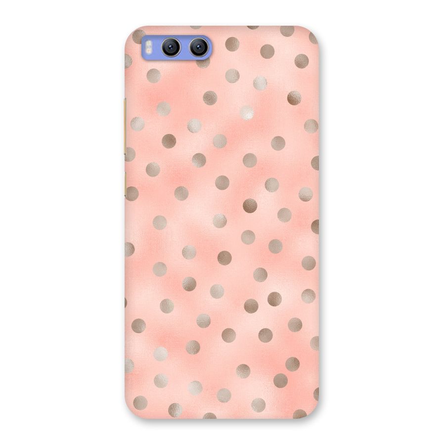 RoseGold Polka Dots Back Case for Xiaomi Mi 6