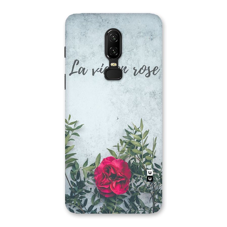 Rose Life Back Case for OnePlus 6