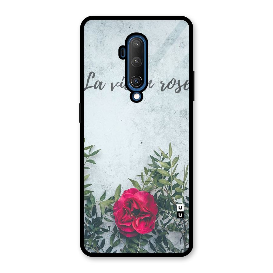 Rose Life Glass Back Case for OnePlus 7T Pro