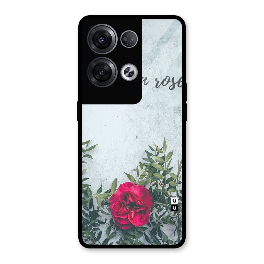 Rose Life Glass Back Case for Oppo Reno8 Pro 5G