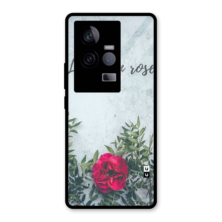 Rose Life Glass Back Case for Vivo iQOO 11 5G