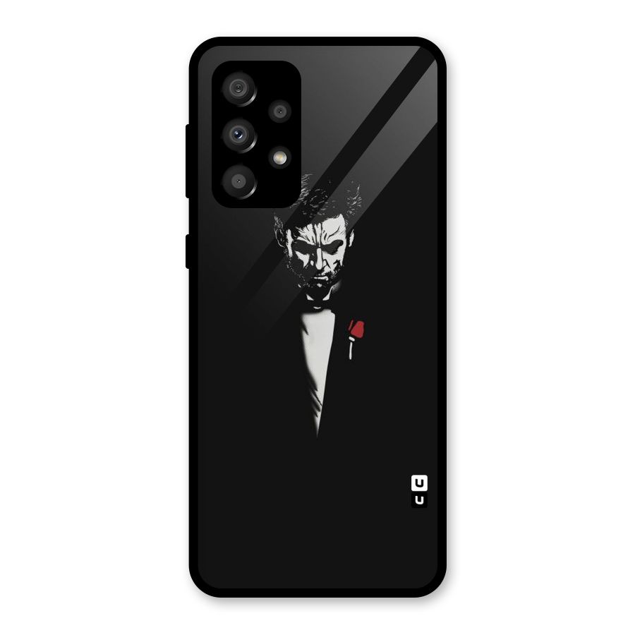 Rose Man Glass Back Case for Galaxy A32