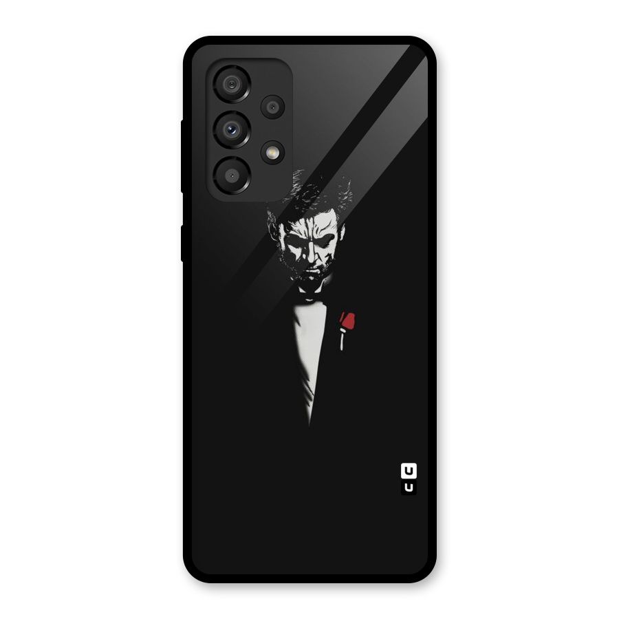 Rose Man Glass Back Case for Galaxy A33 5G