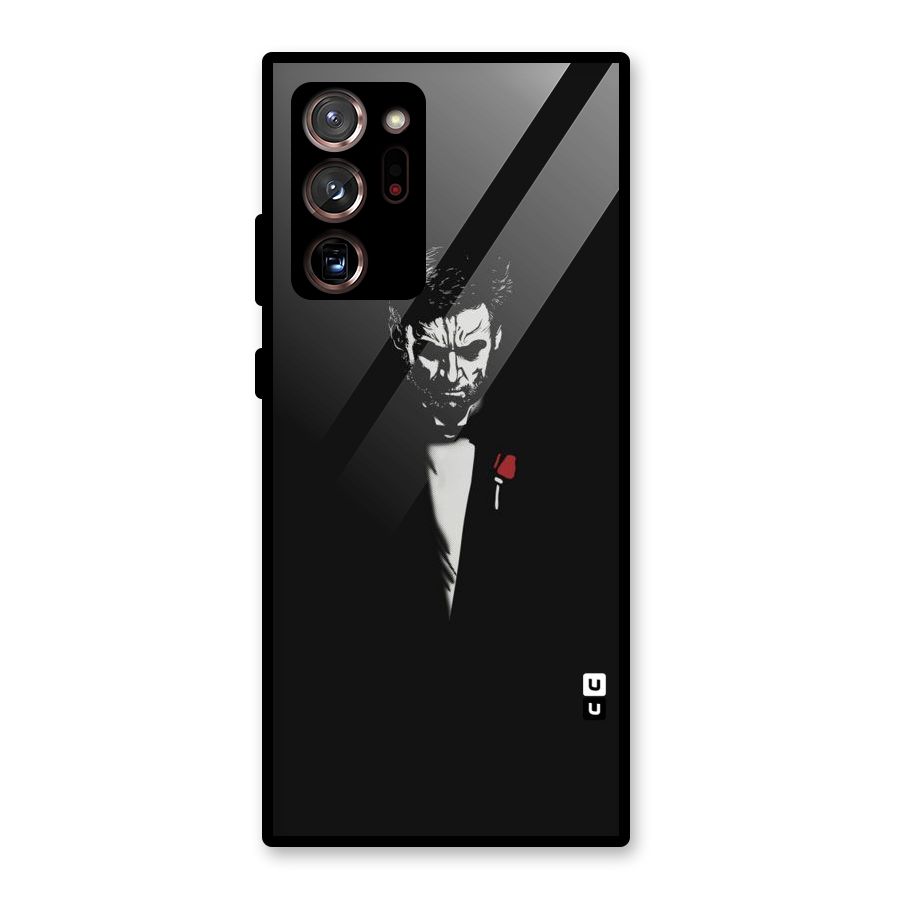 Rose Man Glass Back Case for Galaxy Note 20 Ultra 5G