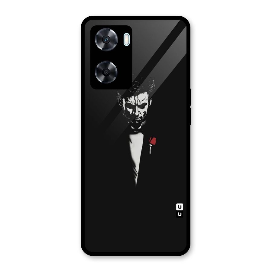 Rose Man Glass Back Case for Oppo A77