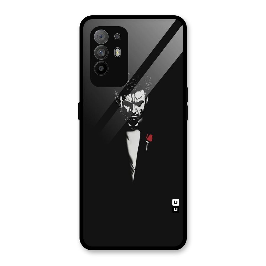Rose Man Glass Back Case for Oppo F19 Pro Plus 5G
