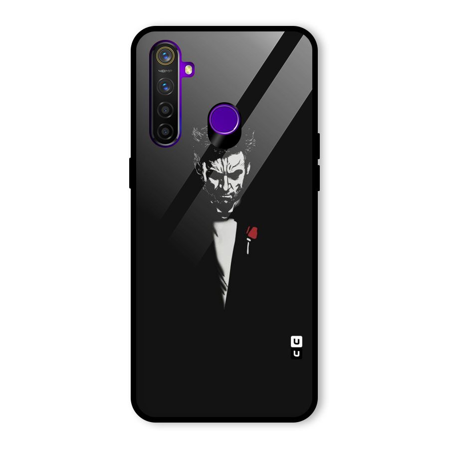 Rose Man Glass Back Case for Realme 5 Pro