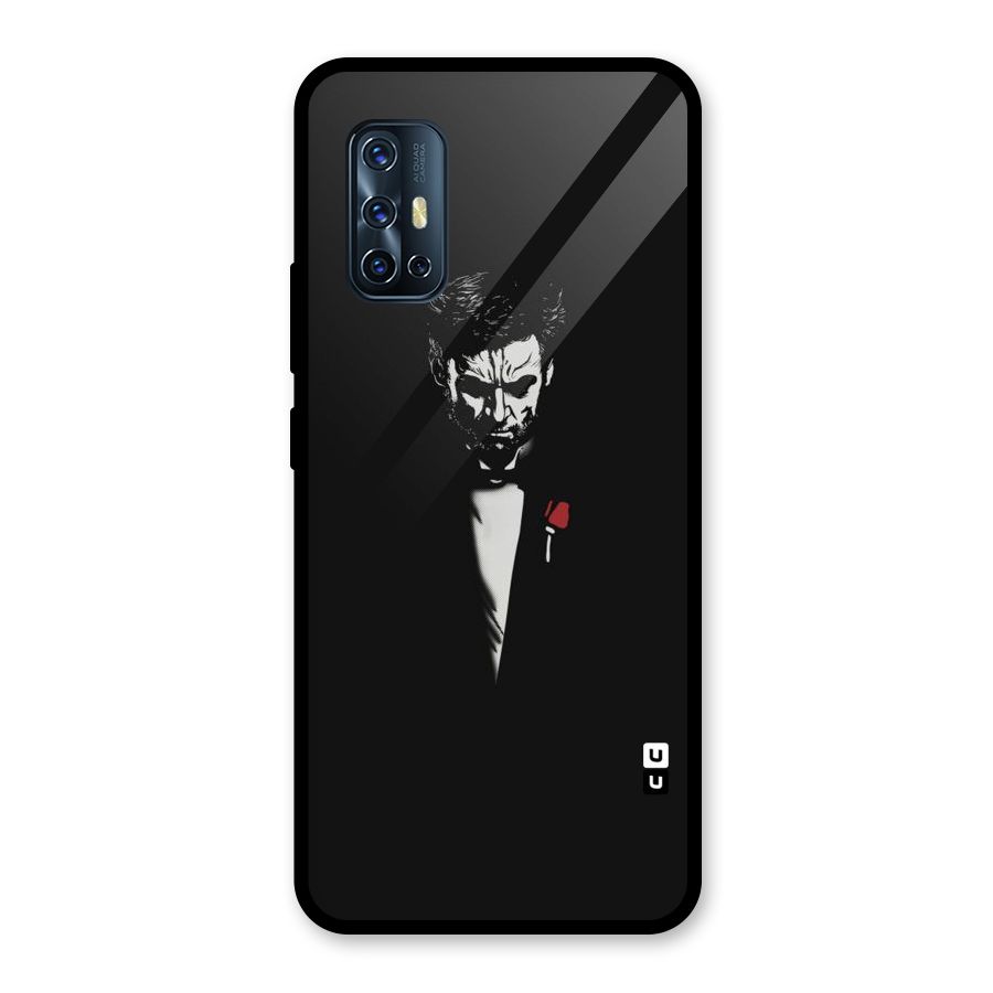 Rose Man Glass Back Case for Vivo V17