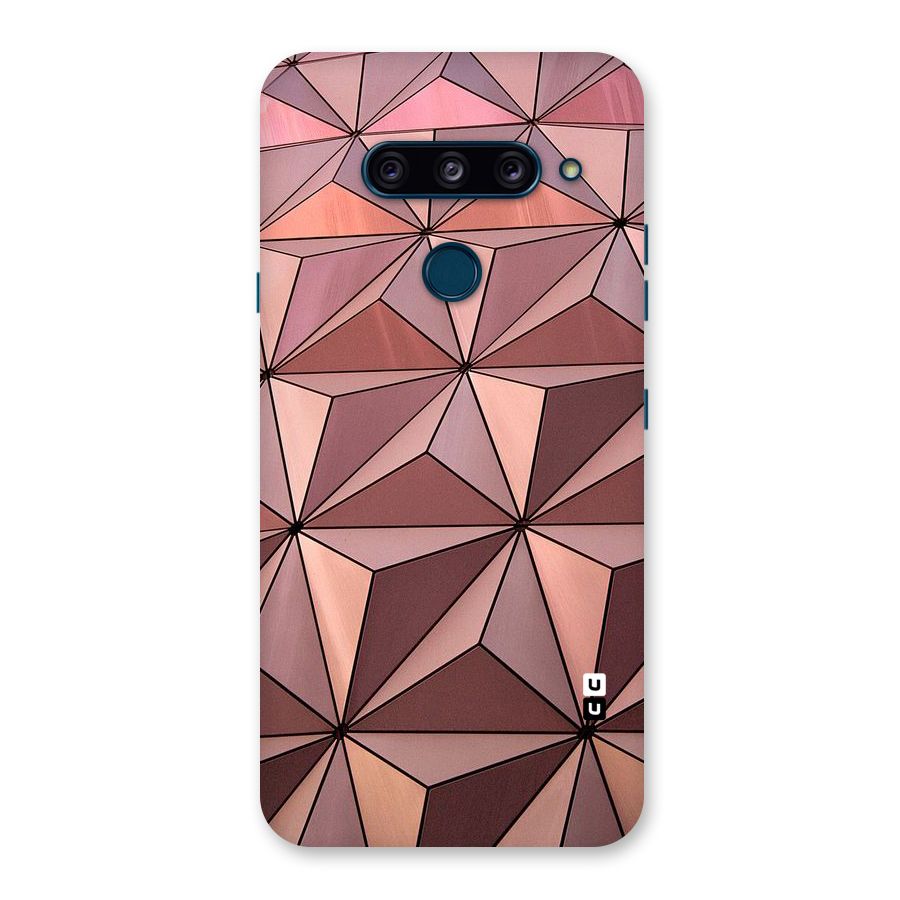 Rosegold Abstract Shapes Back Case for LG  V40 ThinQ