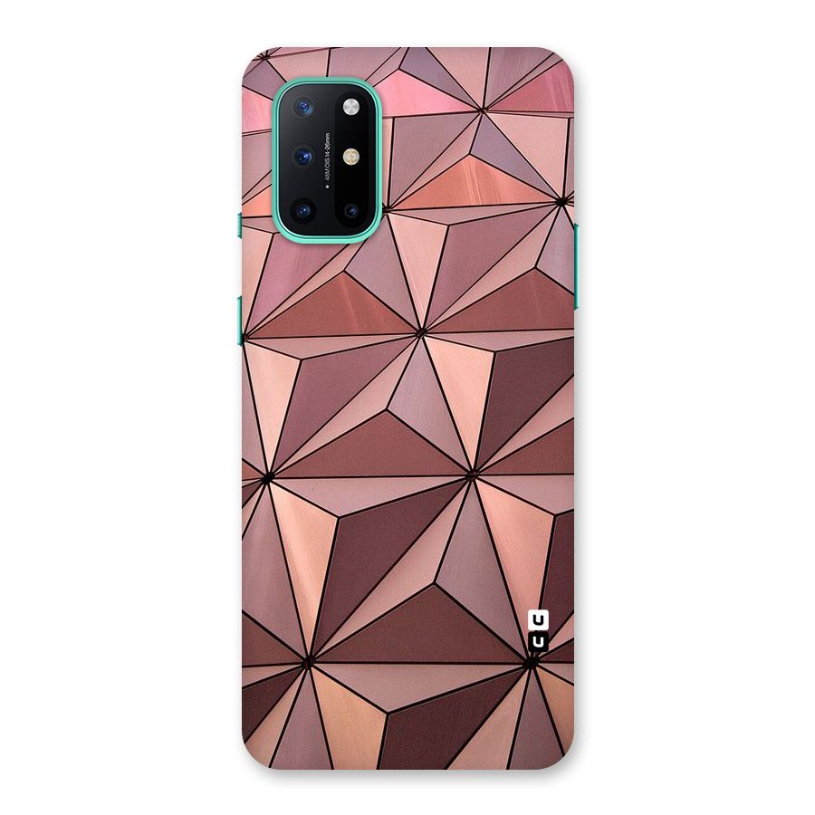 Rosegold Abstract Shapes Back Case for OnePlus 8T
