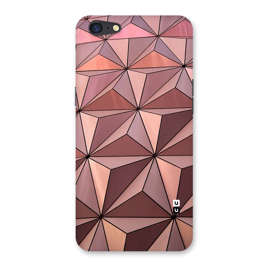 Rosegold Abstract Shapes Back Case for Oppo A71