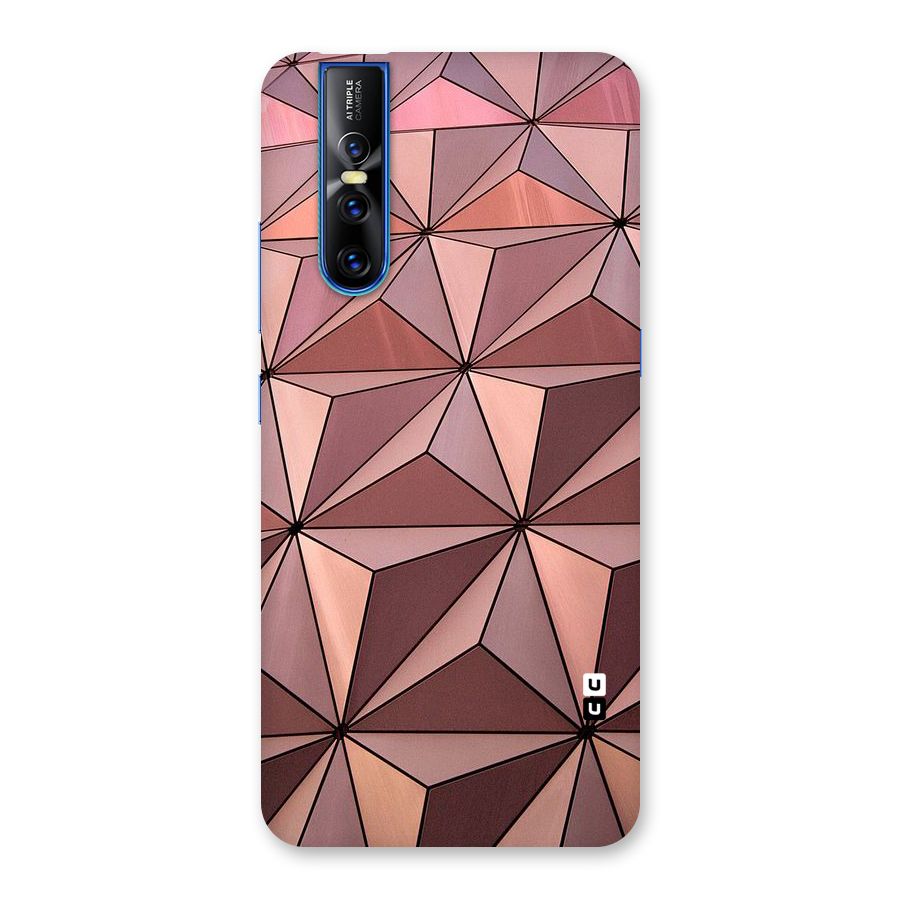 Rosegold Abstract Shapes Back Case for Vivo V15 Pro