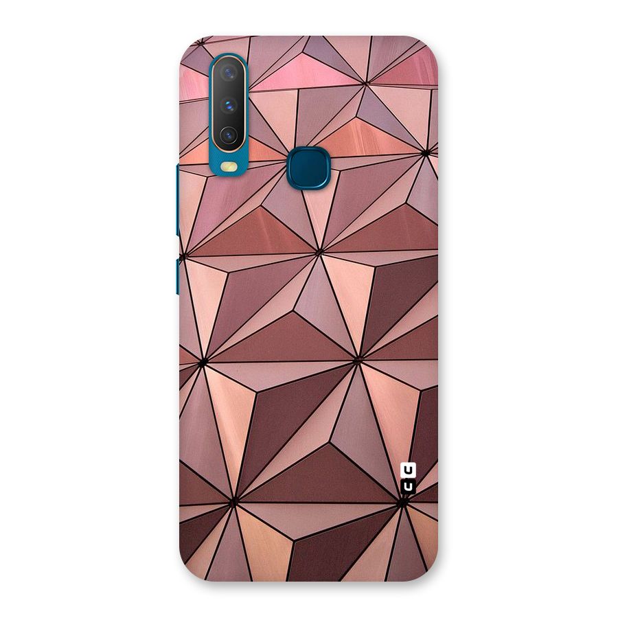 Rosegold Abstract Shapes Back Case for Vivo Y17