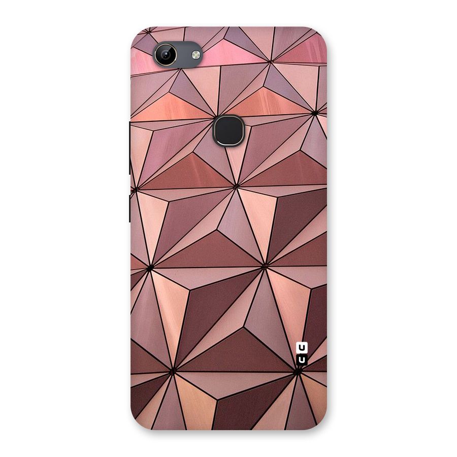Rosegold Abstract Shapes Back Case for Vivo Y81