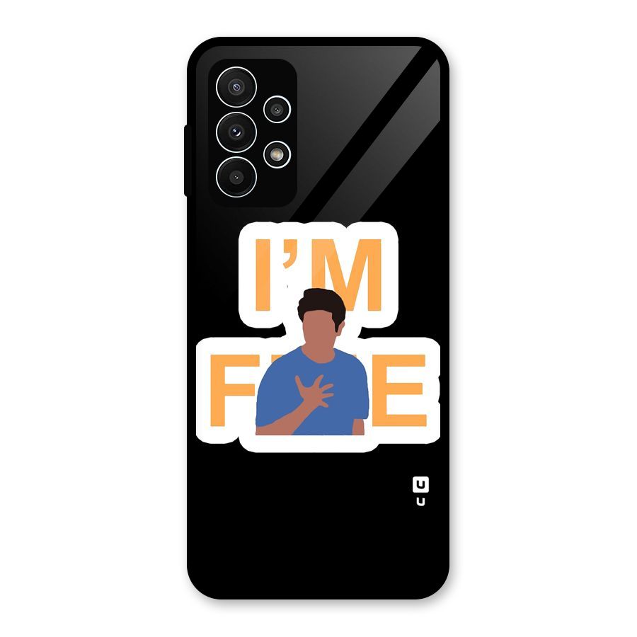Ross is Fine Glass Back Case for Galaxy A23
