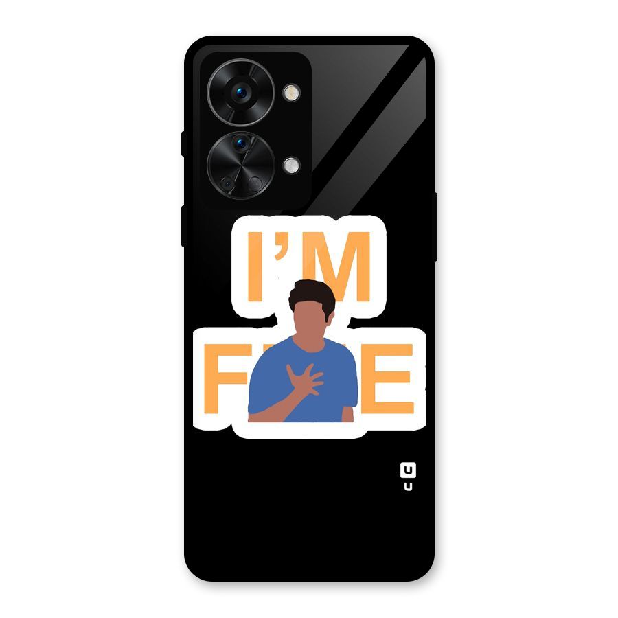 Ross is Fine Glass Back Case for OnePlus Nord 2T