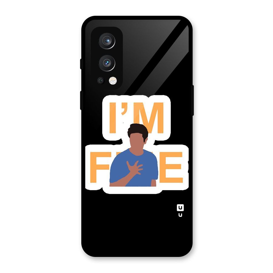 Ross is Fine Glass Back Case for OnePlus Nord 2 5G