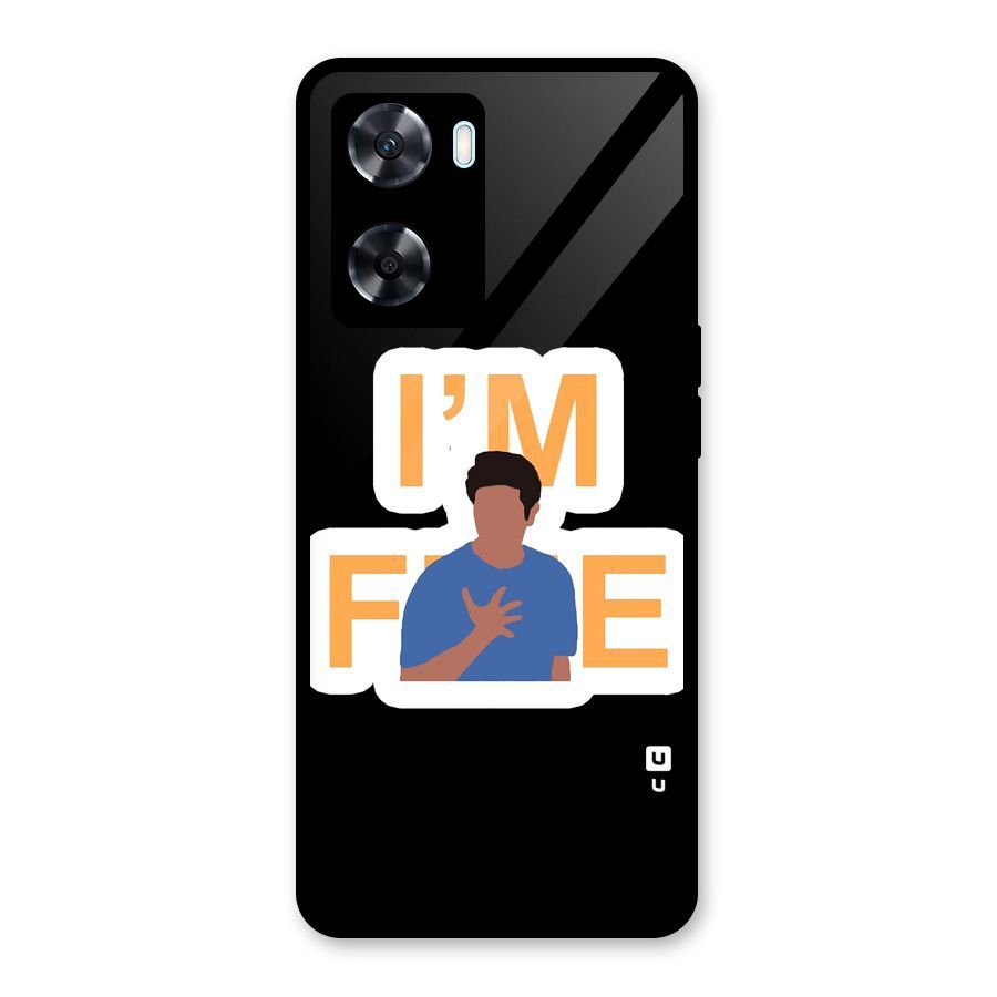 Ross is Fine Glass Back Case for Oppo A77