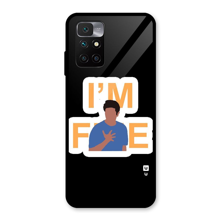 Ross is Fine Glass Back Case for Redmi 10 Prime