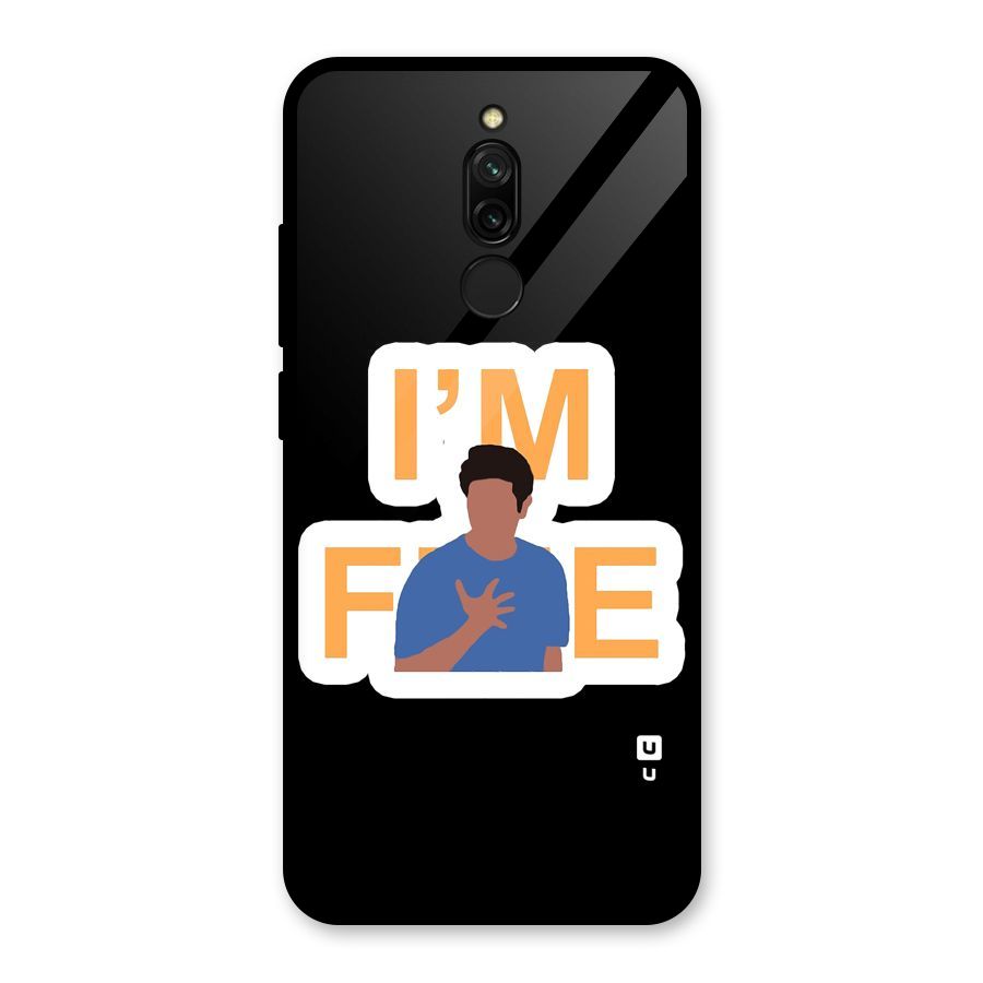 Ross is Fine Glass Back Case for Redmi 8
