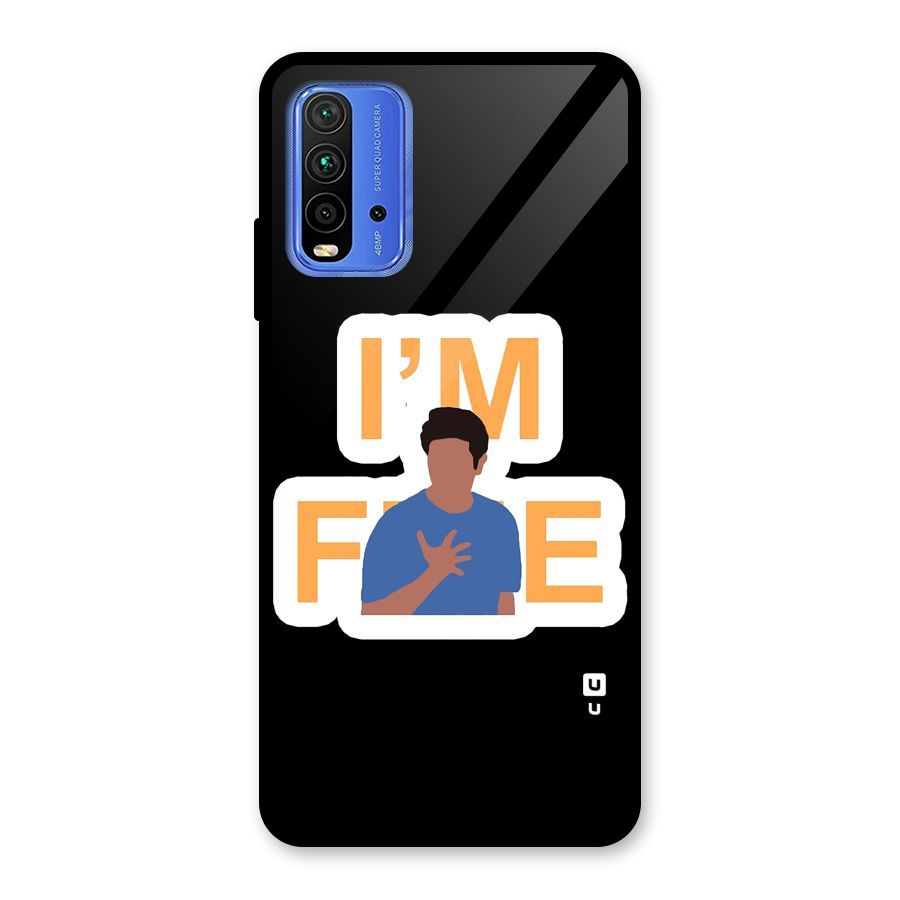 Ross is Fine Glass Back Case for Redmi 9 Power