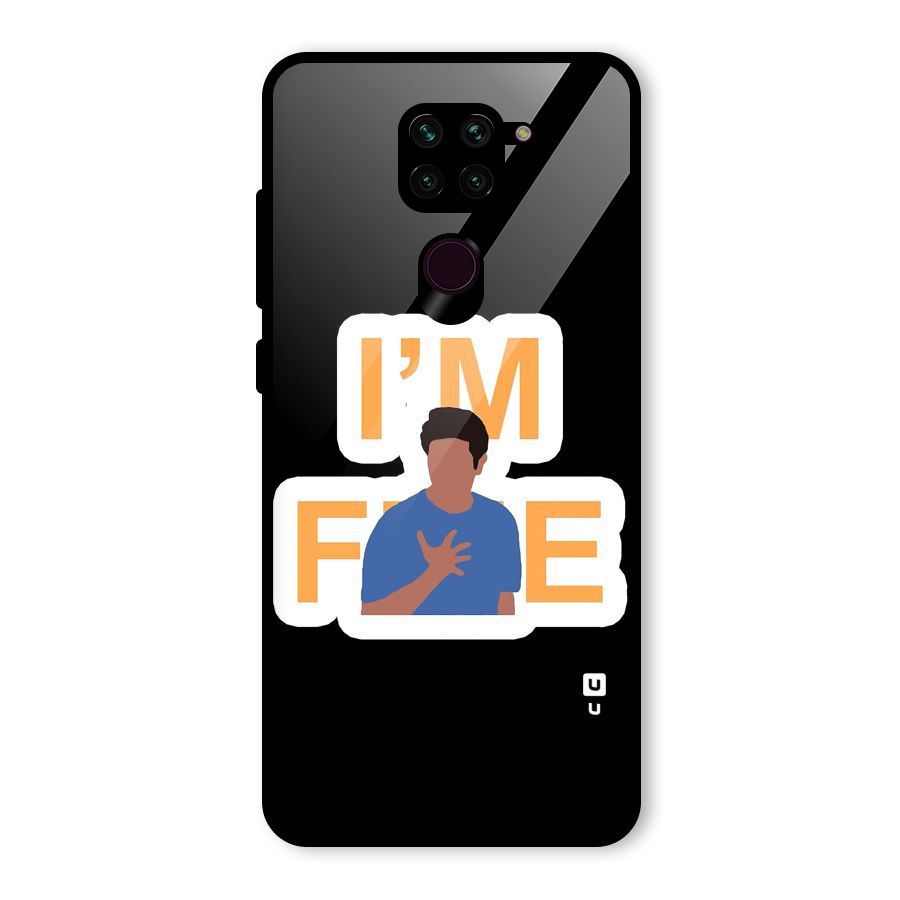 Ross is Fine Glass Back Case for Redmi Note 9